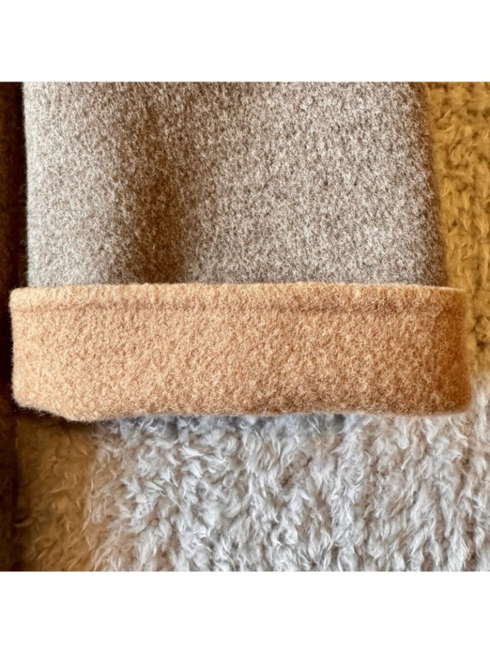 Cashmere Yak Wool Double-Sided Wool Coat EP YAYING Size US Size L - Retail $620 - Picture 9 of 16